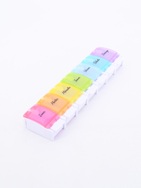 PASTILLERO SEMANAL MULTICOLOR