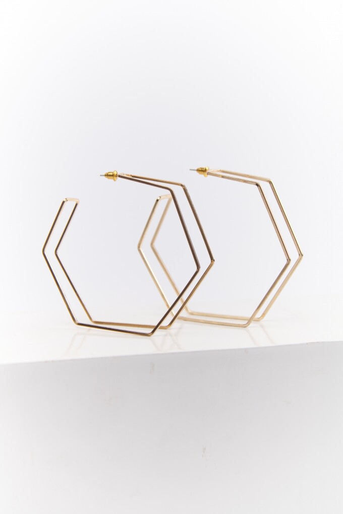 ARO HEXAGONO ORO