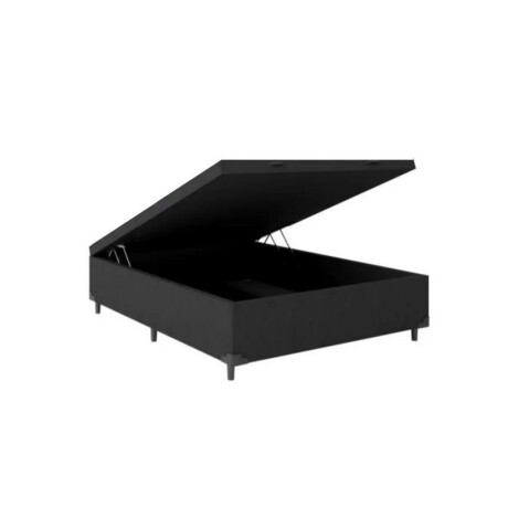 BASE BAUL 2 PLAZAS PLUS NEGRO JACQ BORD HELLEN BASE BAUL 2 PLAZAS PLUS NEGRO JACQ BORD HELLEN
