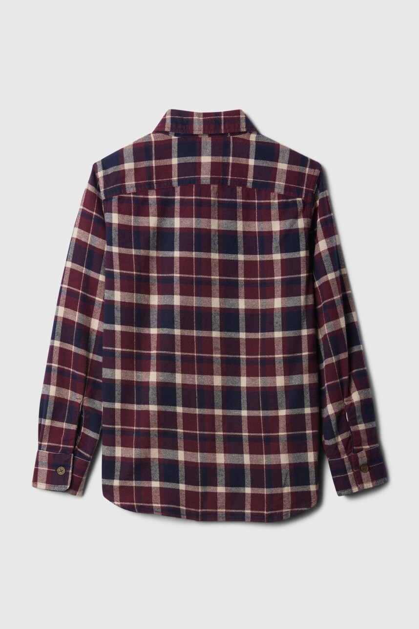 Camisa Flannel Niño Plum Pudding