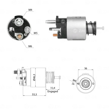 AUTOMATICO DE ARRANQUE RENAULT S/D.REMY 12V KWID-LOGAN-CAPTURA-SANDERO ZM AUTOMATICO DE ARRANQUE RENAULT S/D.REMY 12V KWID-LOGAN-CAPTURA-SANDERO ZM