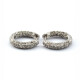 Aros Oro Blanco 18K Y Brillantes Aros Oro Blanco 18K Y Brillantes