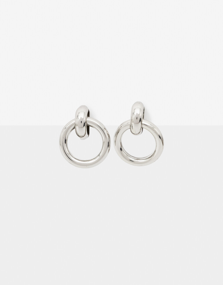 Aros Clips Metal Aros Clips De Metal - Plateado Rodio
