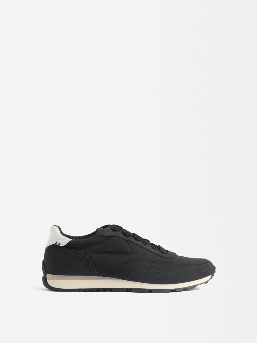 Zapatillas Combinadas De Nylon negro