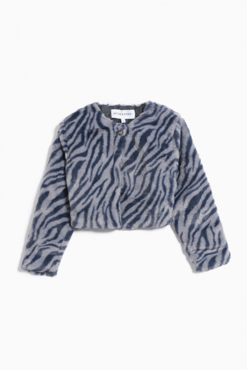 Campera animal print GRIS