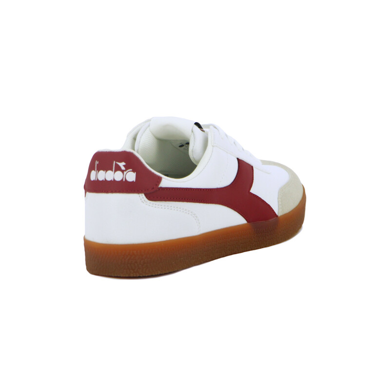 Championes Casuales Mujer Diadora Bamtela Blanco-Rojo