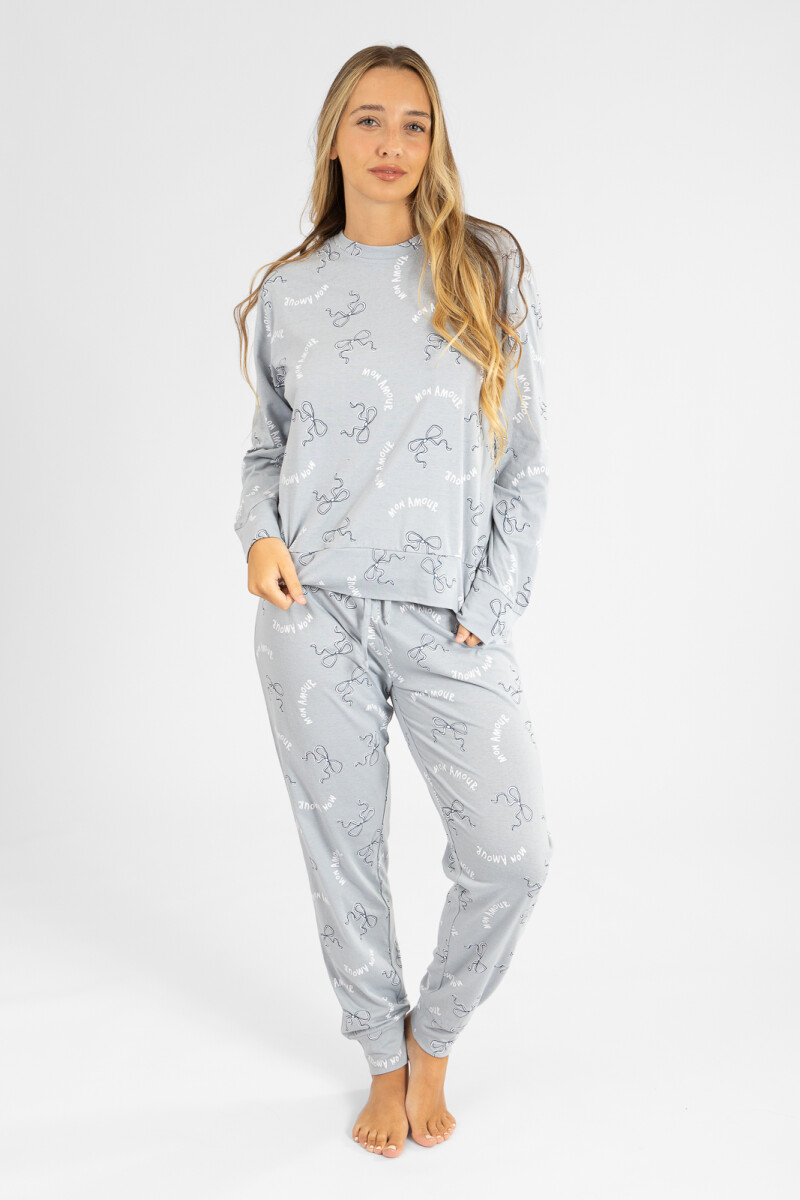 Pijama bow blue Celeste