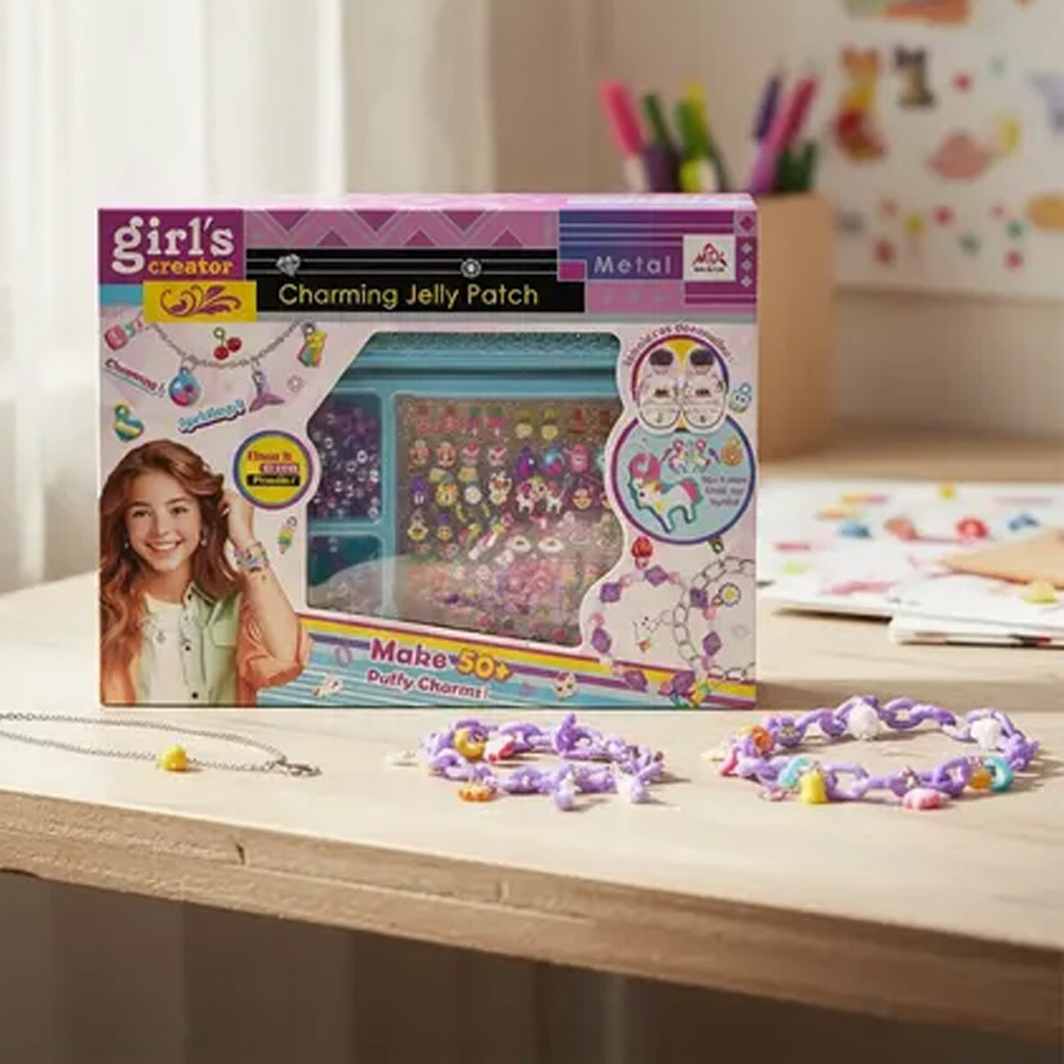 Set de Belleza con Cuentas y Adhesivos 