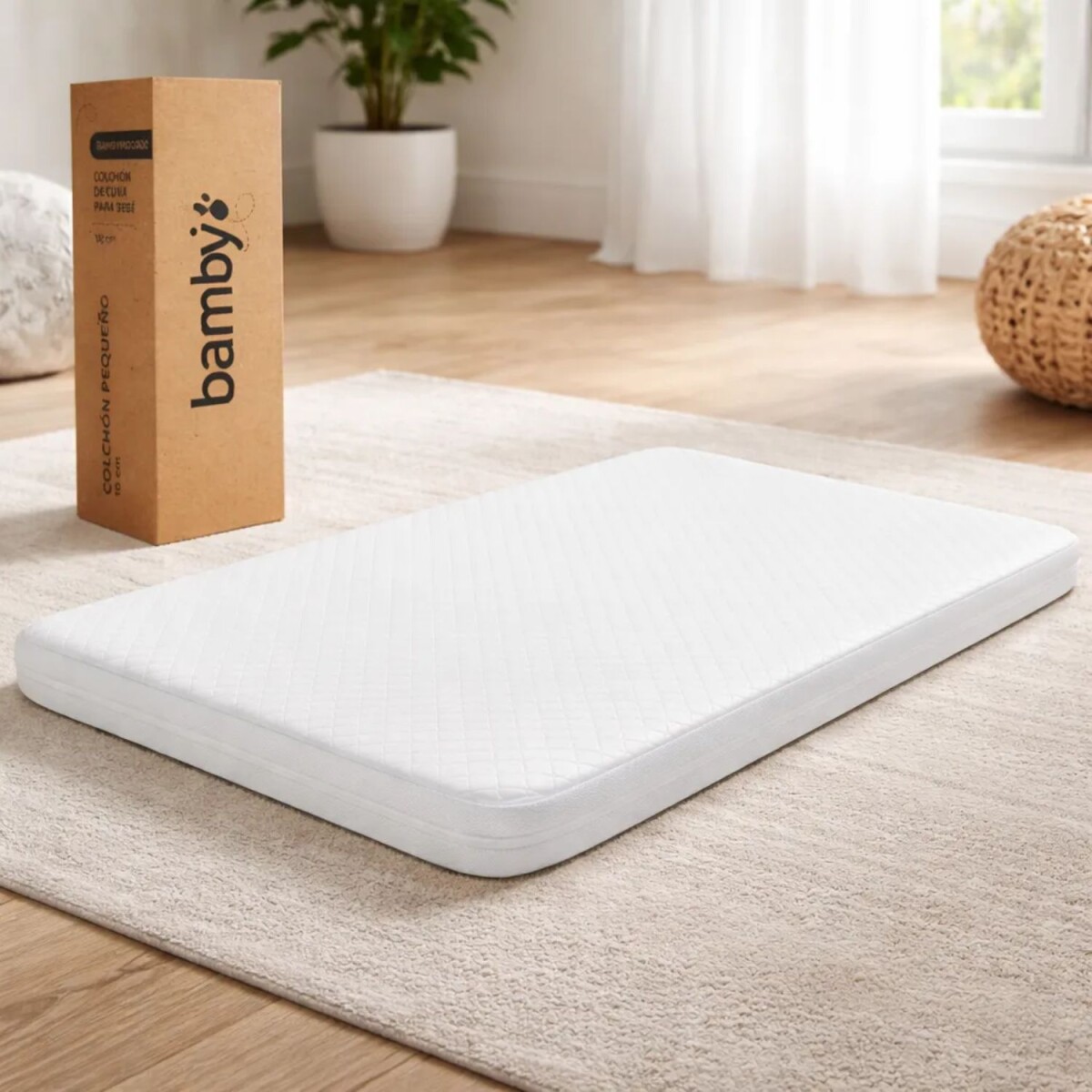 Colchon Cuna Bebe Impermeable Memory 120x60x10cm Small 