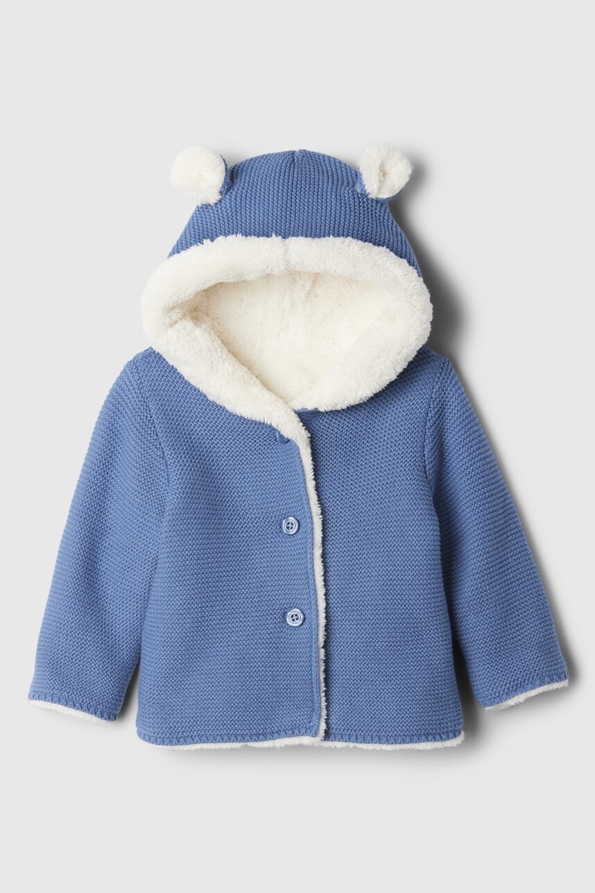 Canguro Con Corderito Con Botones Bebe Bainbridge Blue