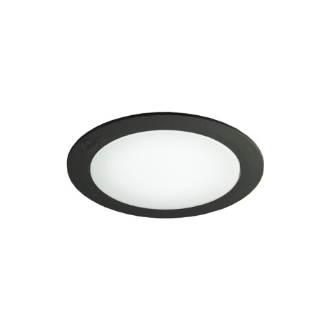 Luminaria de embutir LED techo negra IP67 Ø160mm FL0976