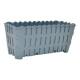 Maceta de balcón 30 cm simil bambú GRIS