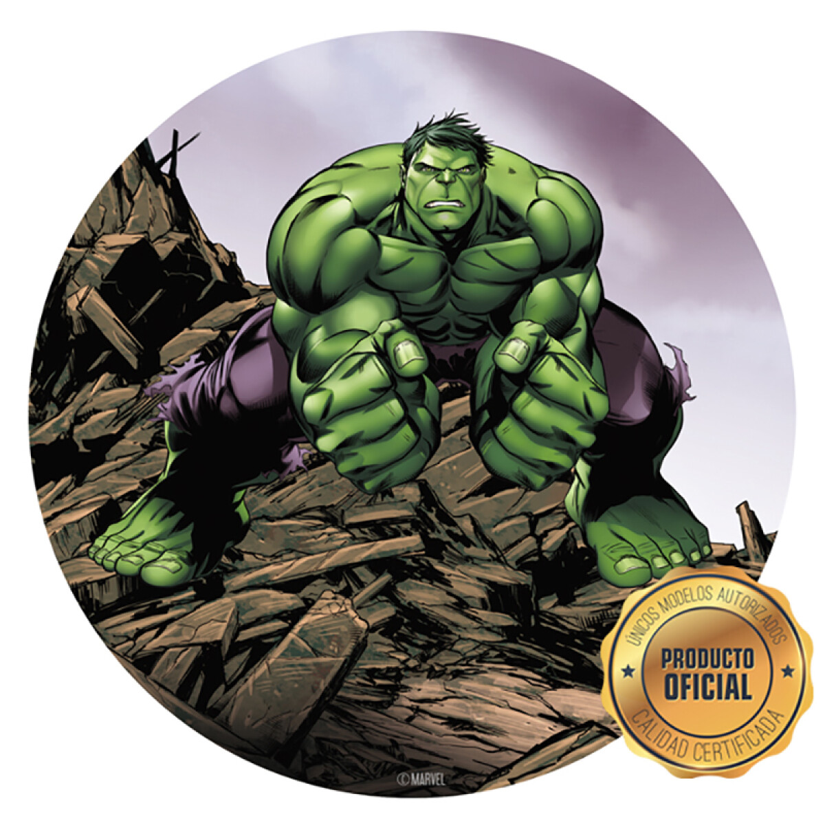 Lámina Avengers Personajes - Hulk Red. 