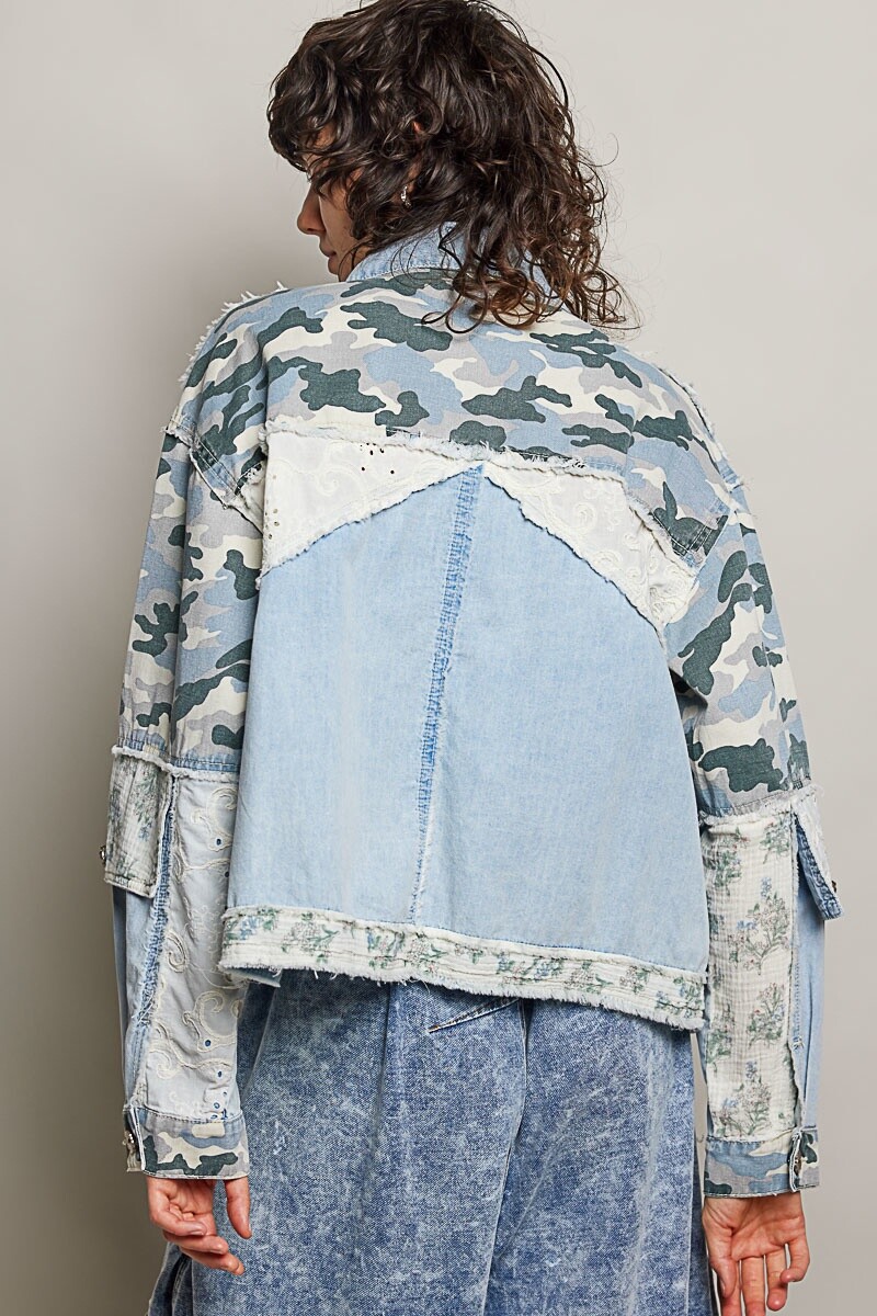 CHAQUETA CROCHET Denim