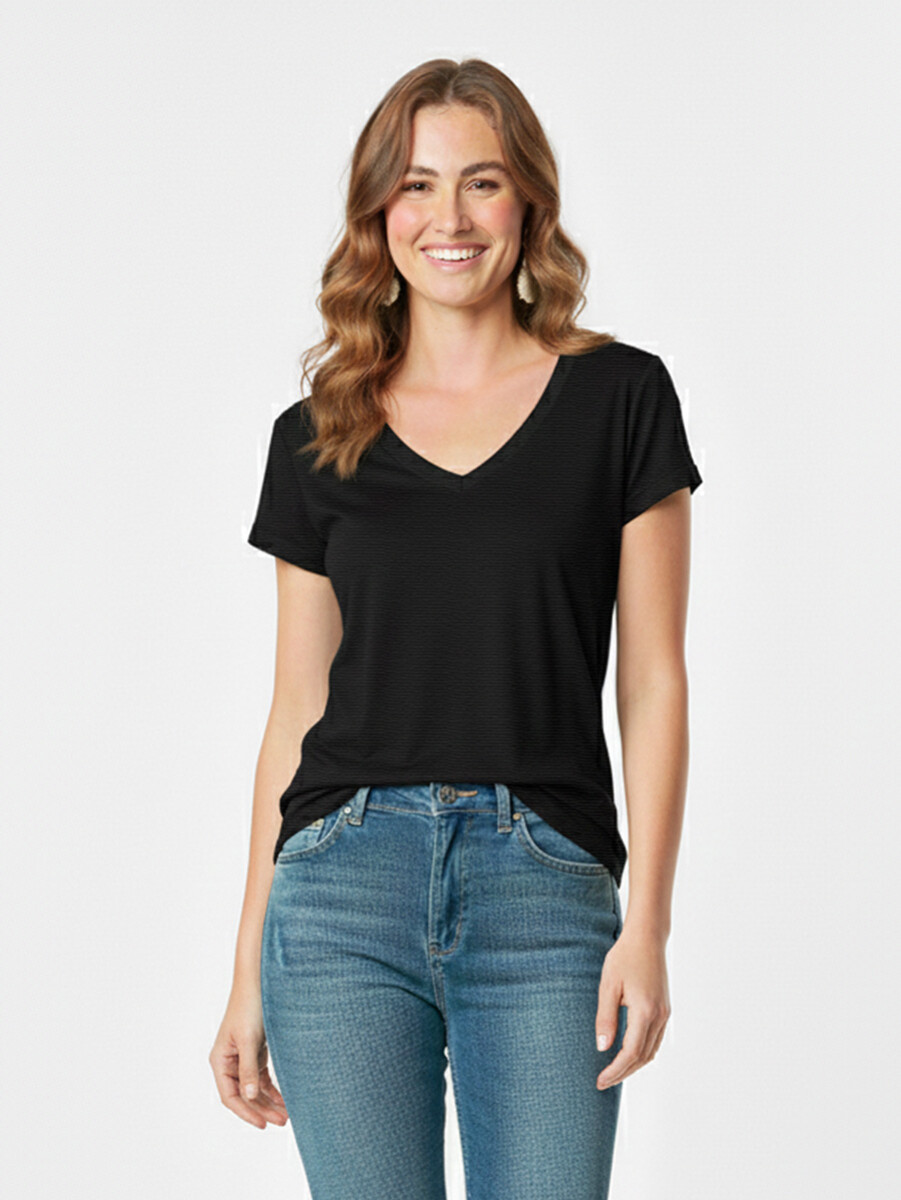 T-SHIRT LIBERI OUTLET - Negro 