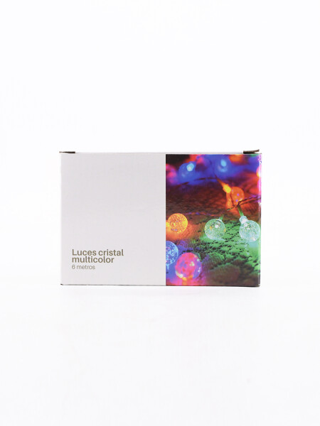 LUCES CRISTAL MULTICOLOR