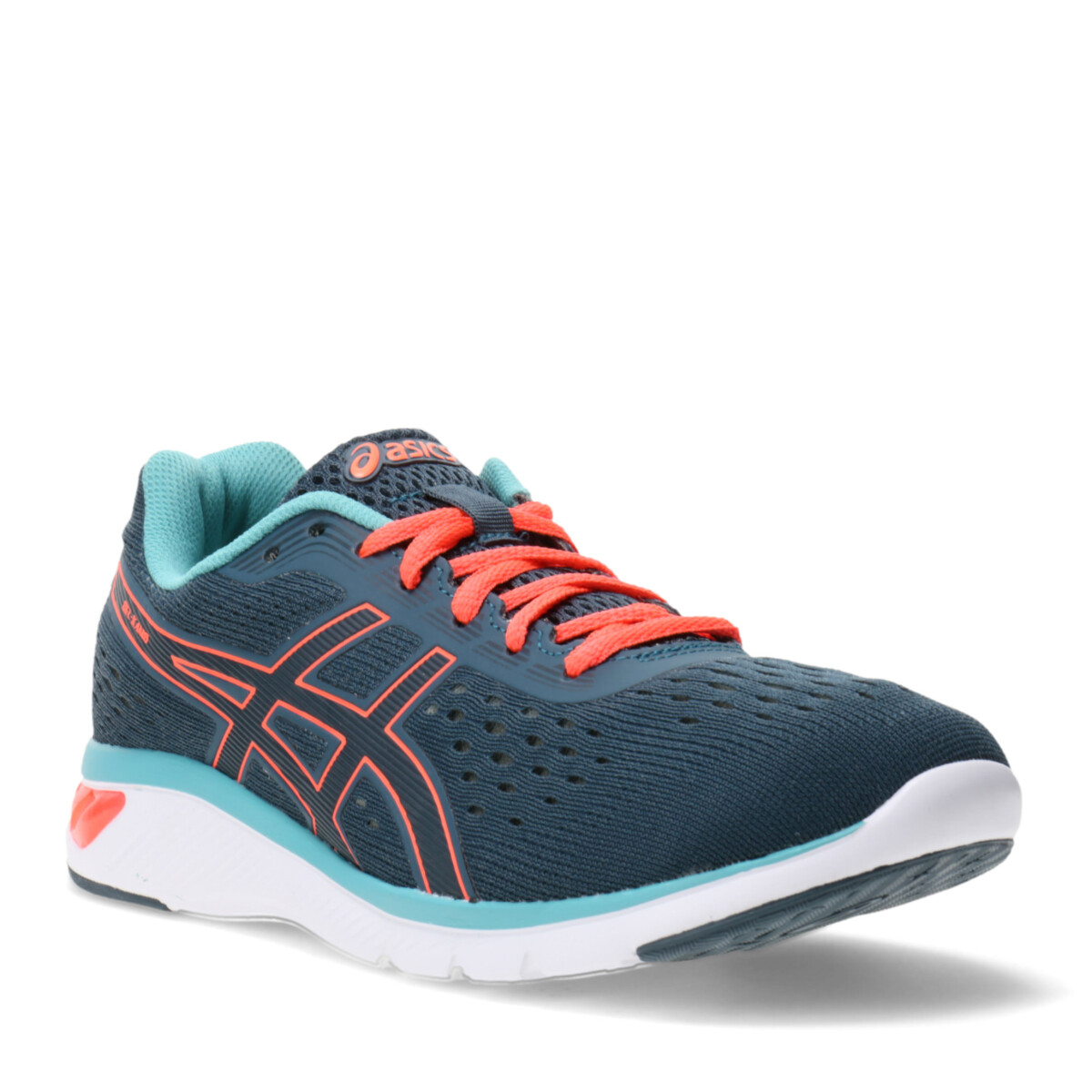 Championes de Mujer Asics Gel Kamo - Azul Piedra - Rojo Cereza 