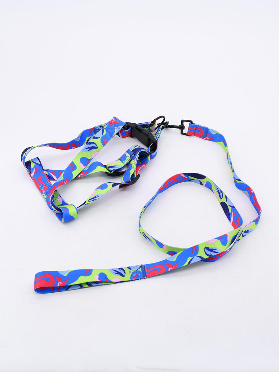 ARNÉS AJUSTABLE CON CORREA - MULTICOLOR 