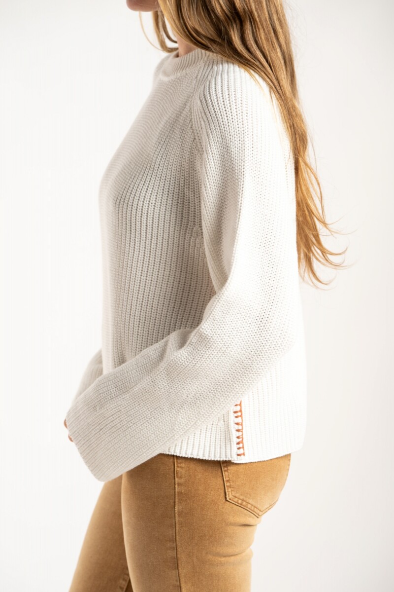 Sweater Algodon Nacar