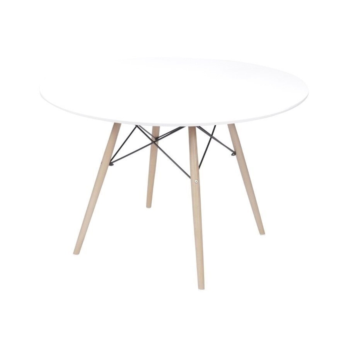 MESA EAMES DKR D110x73CM MDF Y MADERA BLANCO 