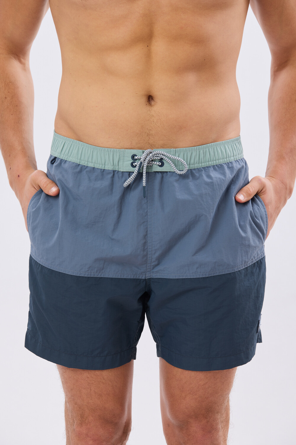 SHORT DE BAÑO COMBINADO Azul