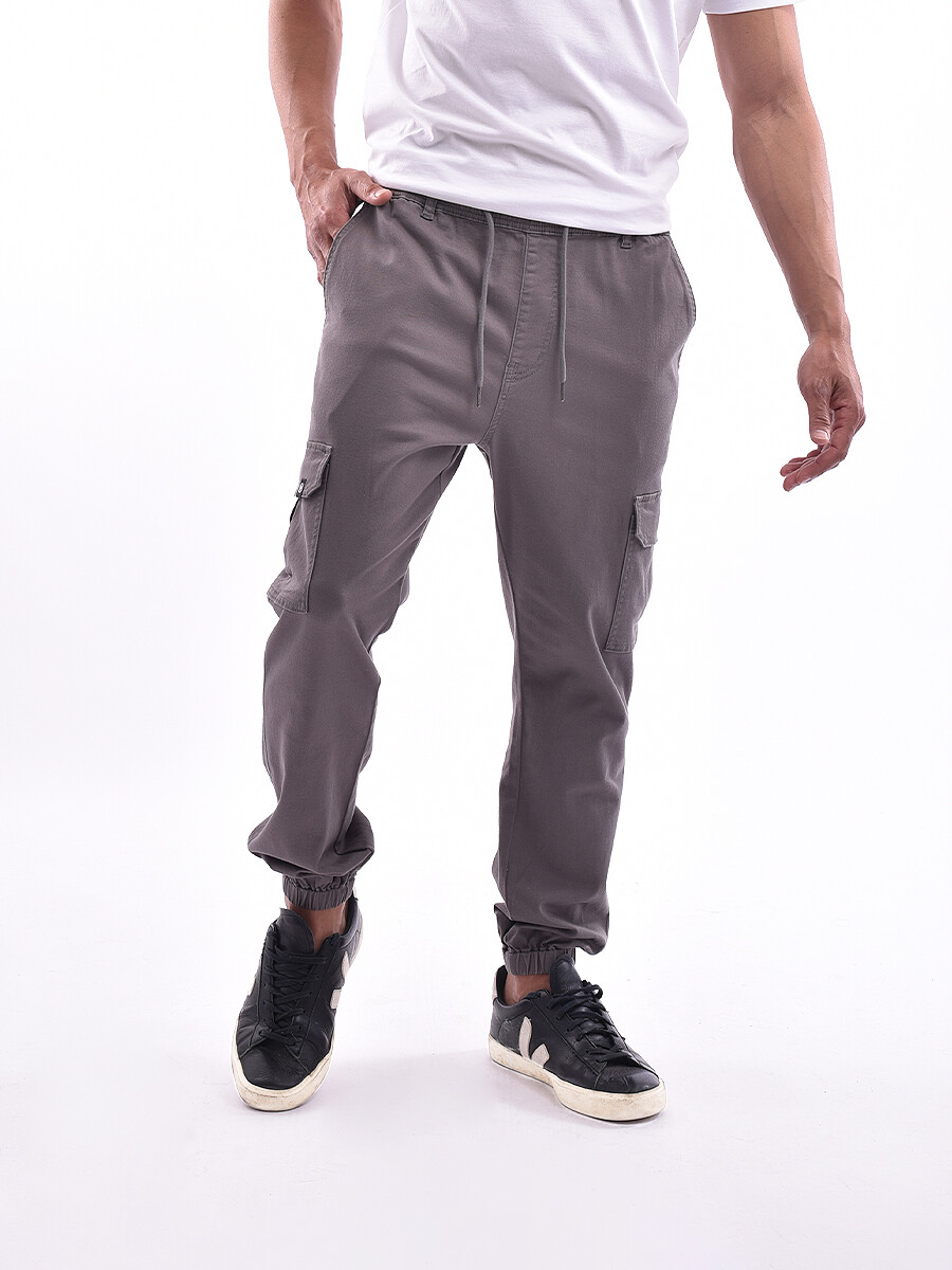 JOGGER CARGO ZOUK - GRIS OSCURO 