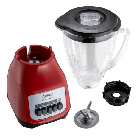 Licuadora Oster-2 Velocidades Con Jarra De Vidrio Os-kag Roja