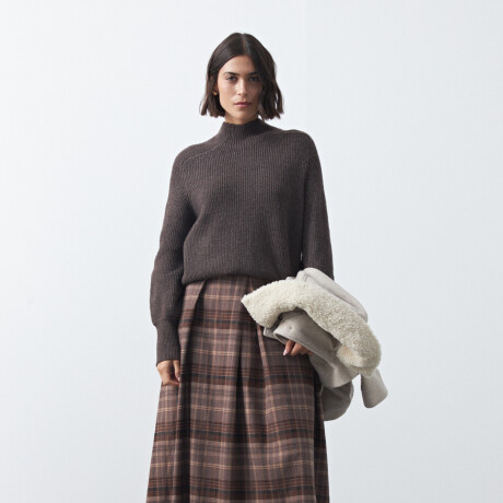 POLERA DALMA Marrón oscuro