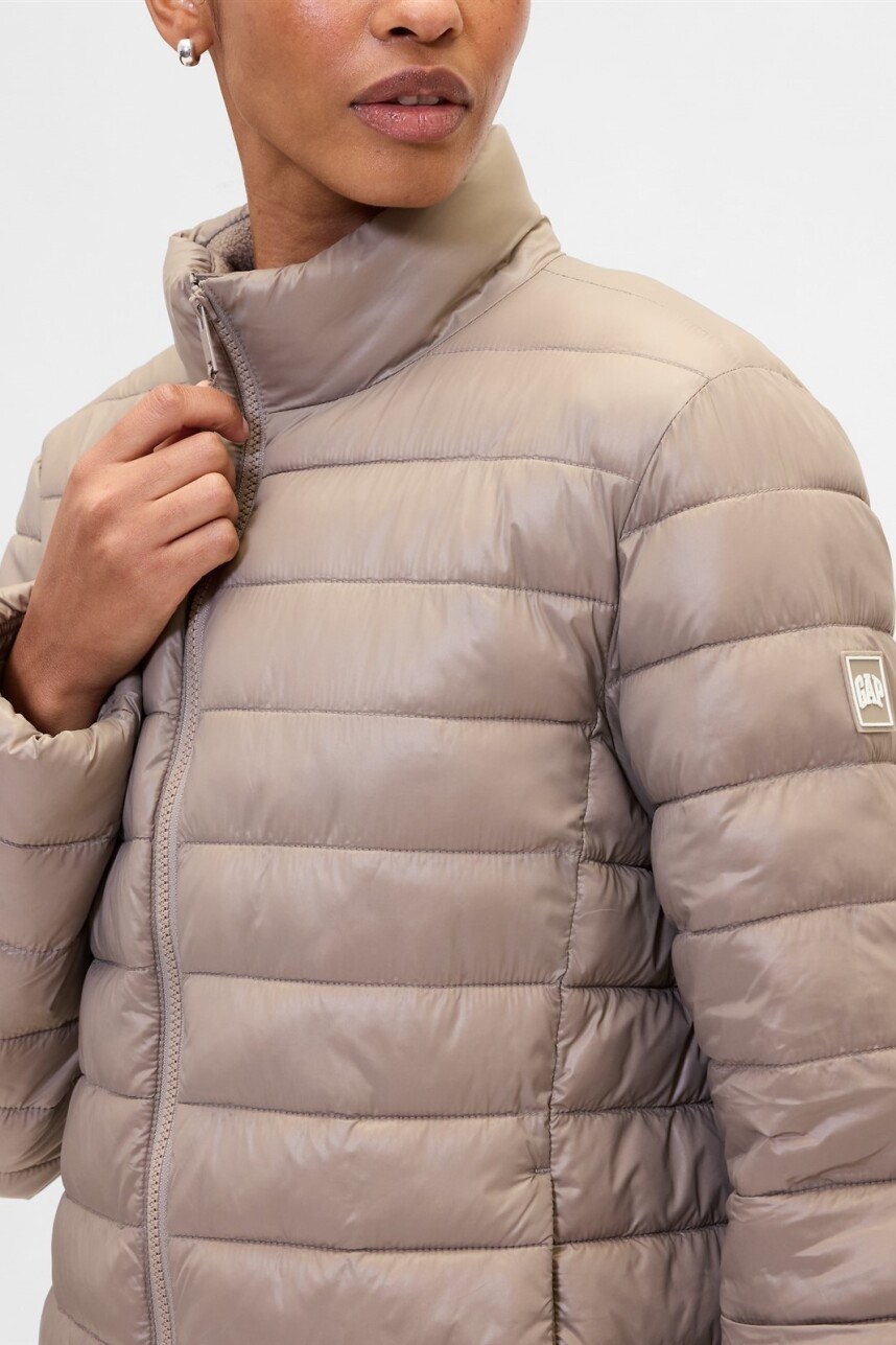 Campera Puffer Mujer Medium Cool Brown