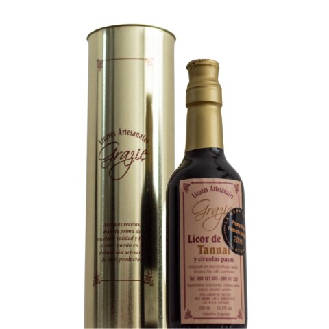 Licor De Vino Tannat En Lata Grazie 200ml Licor De Vino Tannat En Lata