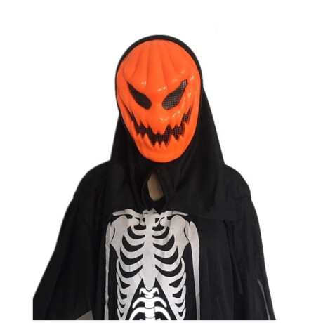 Máscara Halloween calabaza con cara malvada Naranja