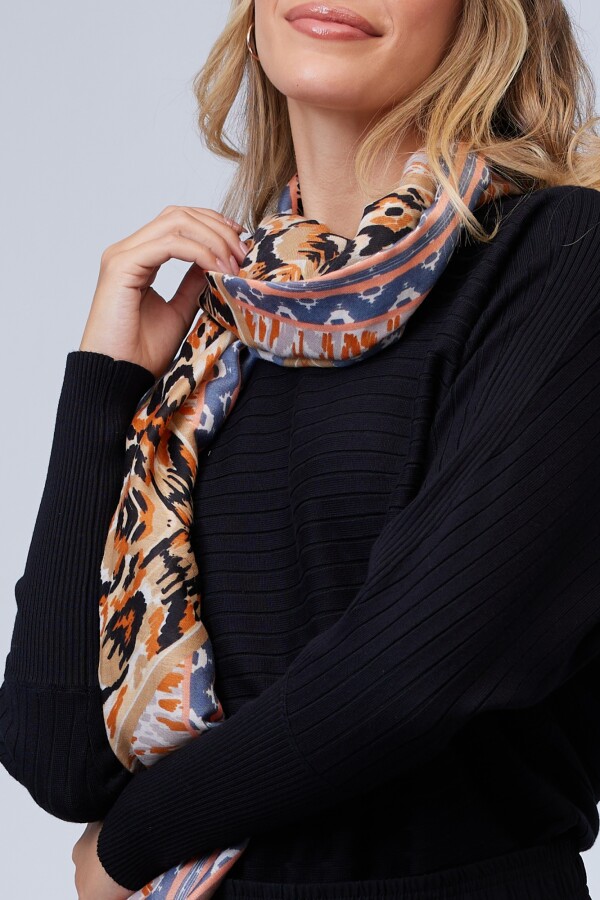 Pashmina Print MULTI/ANARANJADO