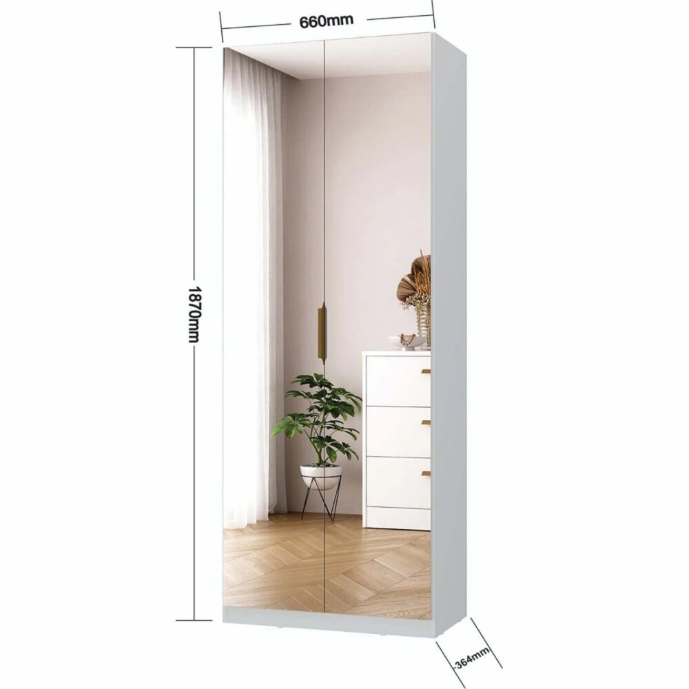 Zapatera Espejo Amplio - South Plus Blanco