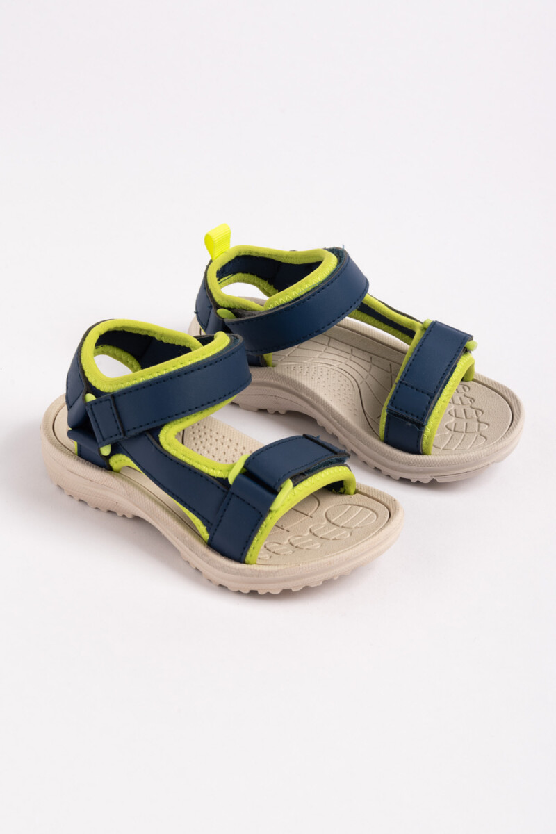 Sandalia Combinada Azul
