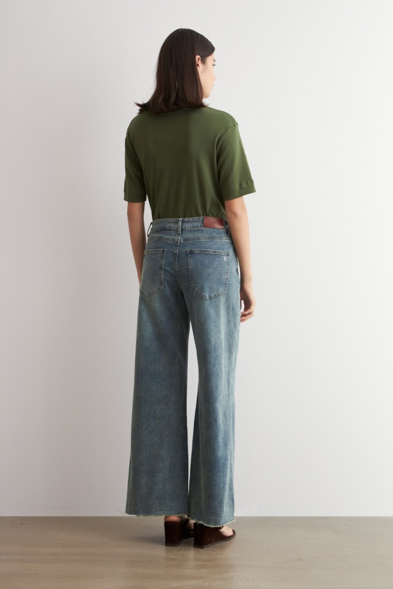 Jean wide leg Sil jean medio