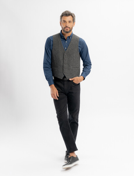 Chaleco paño gris-D2