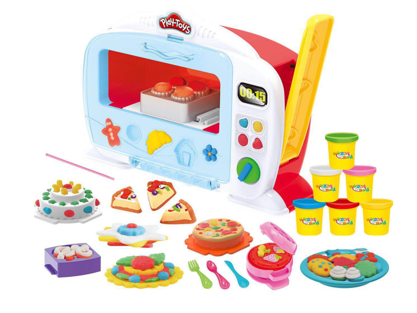 Juego de 6 masas Cocina con luz y música 