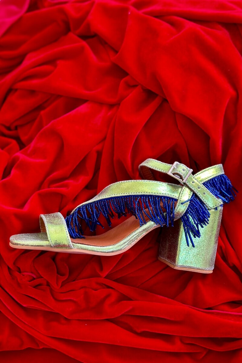 Fringes Sandals Pistacho