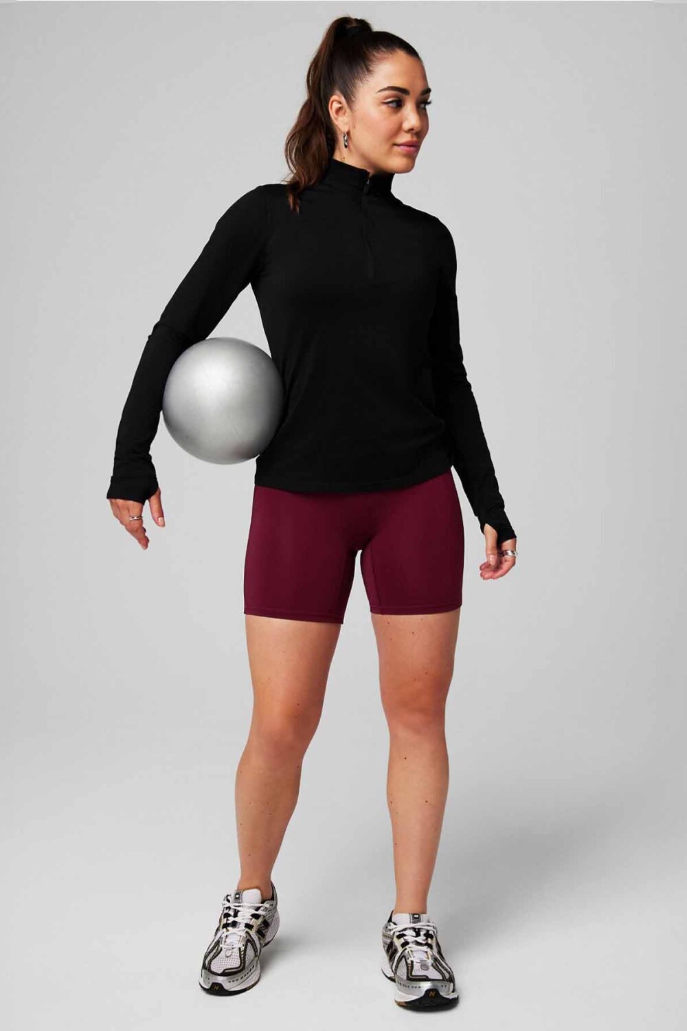 Top Feather Tech+ Half-Zip Top Mujer Black