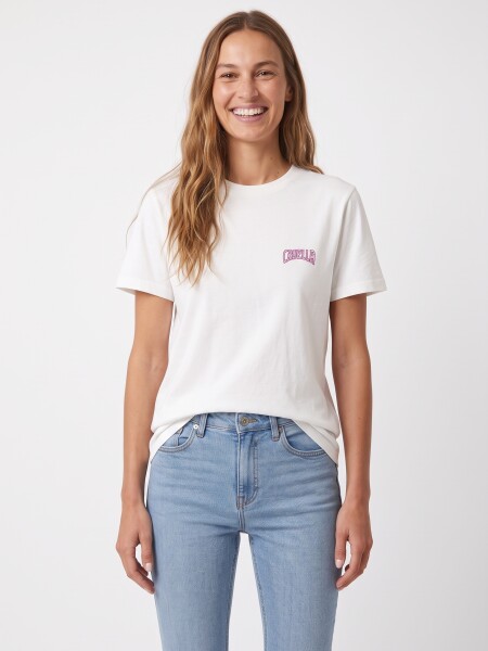 REMERA PINK CRUELLA OFF WHITE