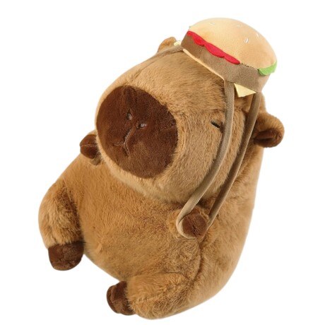 Capibara Carpincho Grande Con Mochila Hamburguesa