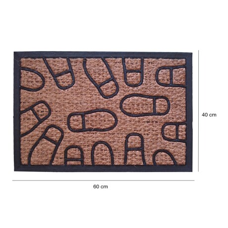 Alfombra Puerta Entrada Felpudo Coco Goma 40X60 Pies