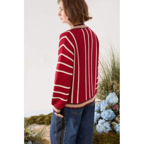 Cardigan Sur Rojo