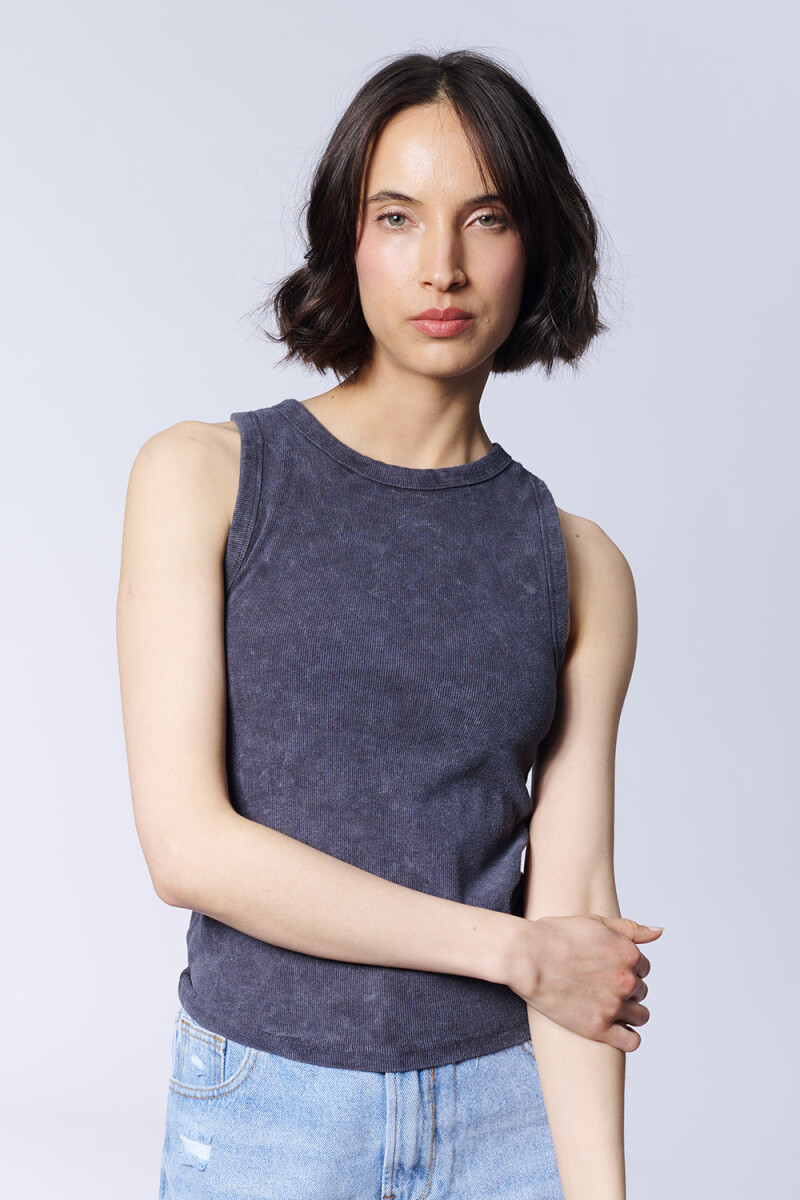 Musculosa rib Gris