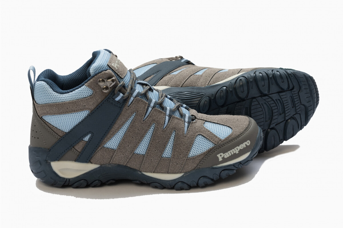 BOTINA FOREST Gris/turquesa