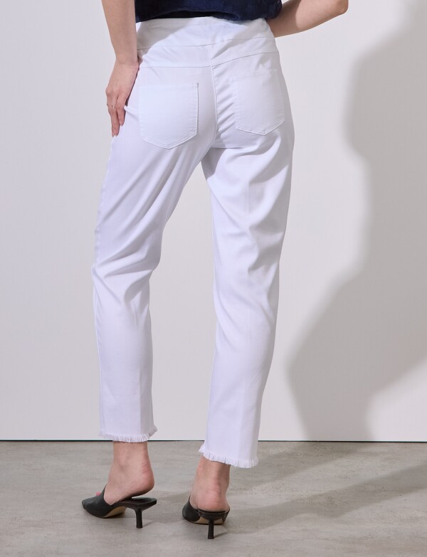 Jegging Tencel Ankle Flecos BLANCO