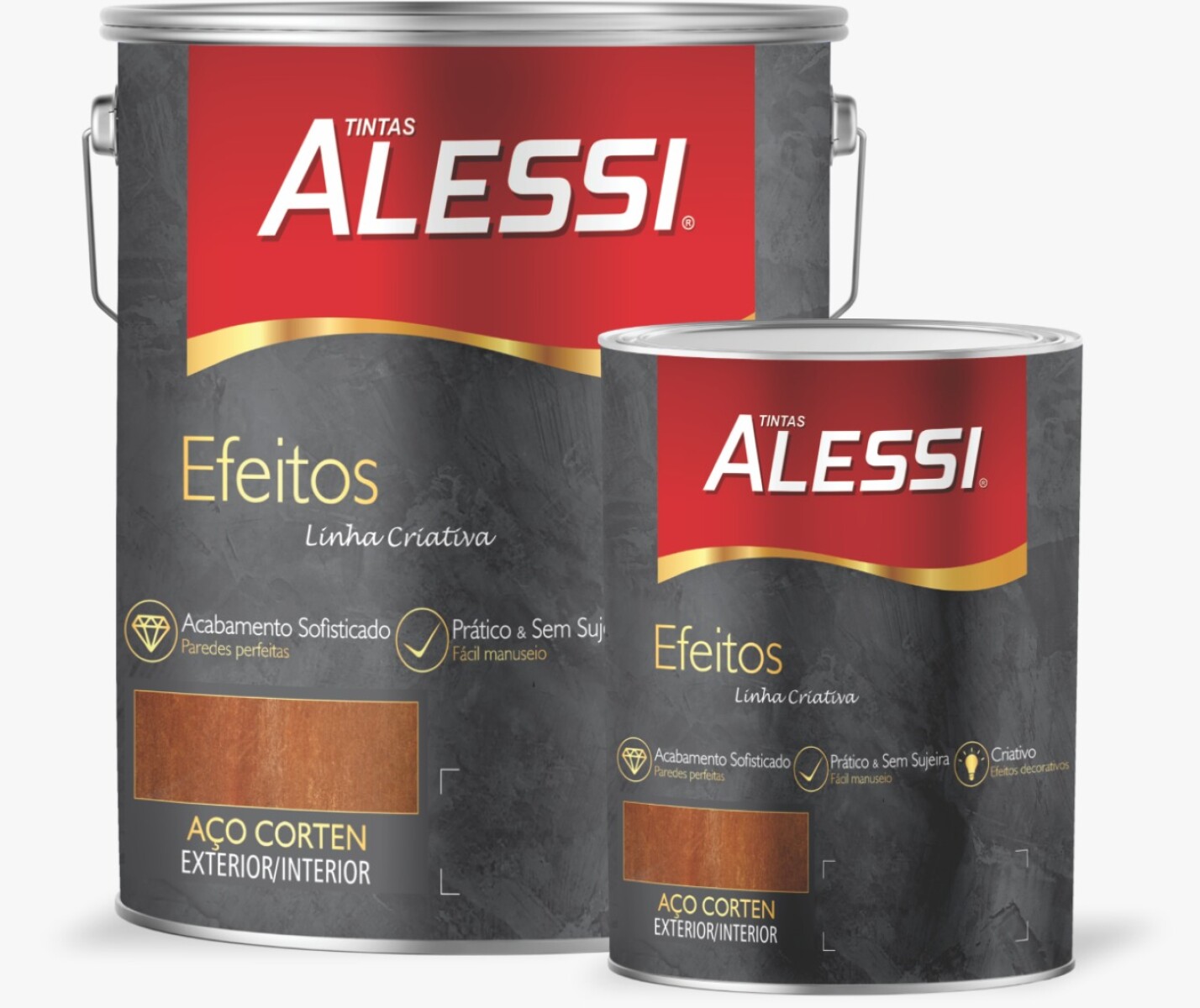 Esmalte Acero Corten 0.900L - Ceniza Alessi 