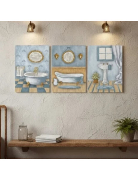 CUADRO CANVAS 30x40cm BAÑO 2 CUADRO CANVAS 30x40cm BAÑO 2
