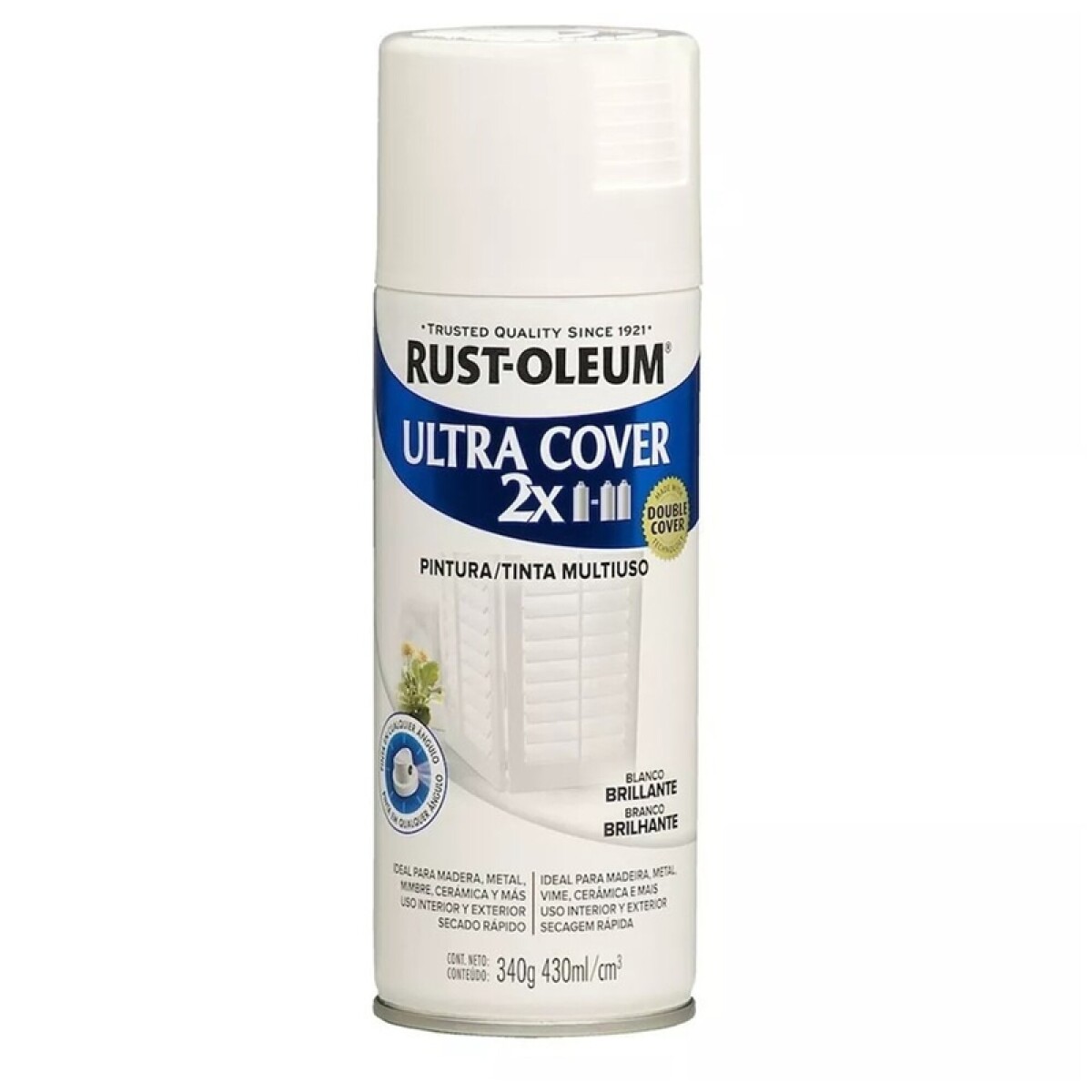 Esmalte Aerosol Brillante 340Gr - Blanco Rust Oleum 