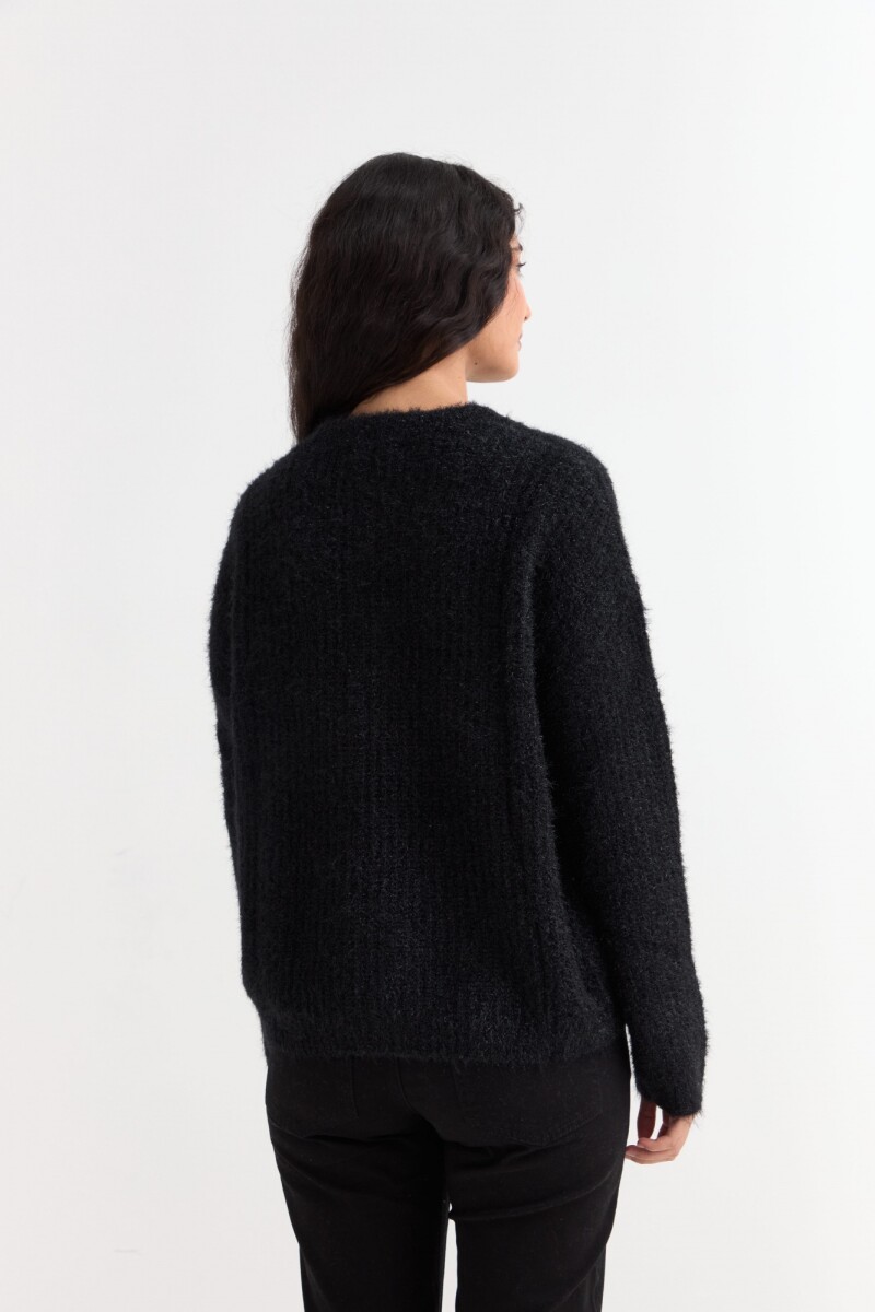 Sweater con lurex NEGRO